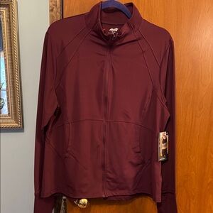 Avia Maroon Full-Zip Jacket NWT